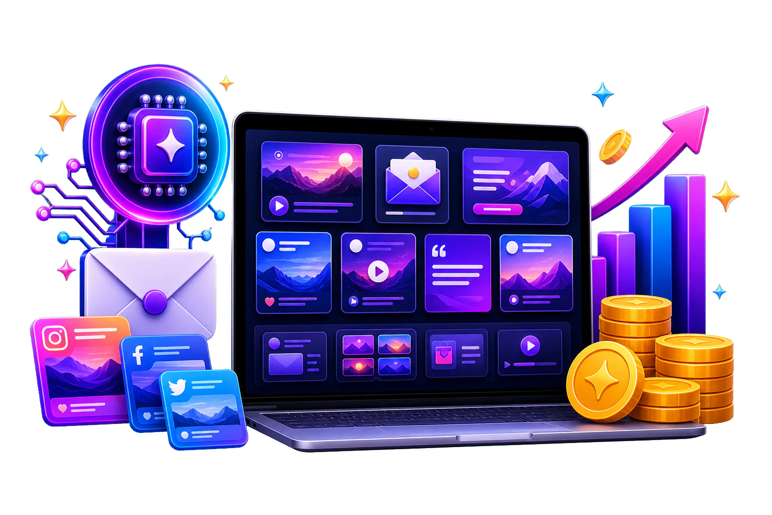 Ready-to-use templates feature